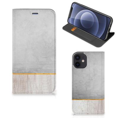 iPhone 12 Mini Book | Wallet Case | Wood Concrete