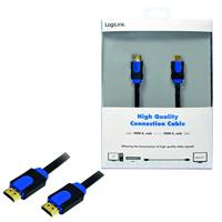 LogiLink CHB1115 HDMI-kabel HDMI Aansluitkabel HDMI-A-stekker, HDMI-A-stekker 15.00 m Zwart 4K UHD - thumbnail