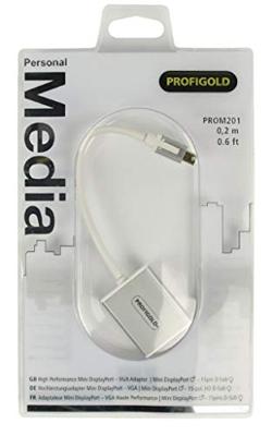 Profigold High Performance Mini Display Port naar VGA Adapter (0,2 m)