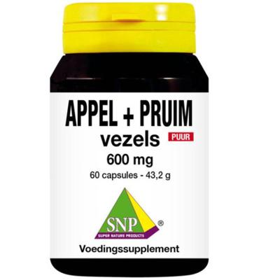 SNP Appel pruim vezels 600 mg puur 60 Vegetarische capsules