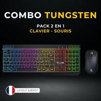 Draadloze gamingbundel - THE G-LAB - TUNGSTEN EX COMBO - Toetsenbord + muis - 32 configureerbare macro's - thumbnail