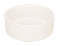 Trixie voerbak / drinkbak wave keramiek wit - thumbnail