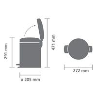 Brabantia droogtoren 23 meter metallic grey - thumbnail