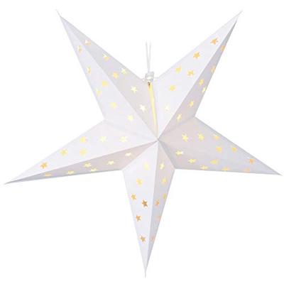 Papieren kerstster led 60 cm wit Papieren kerstster led 60 cm wit