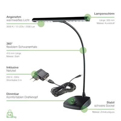 K&M 12298 LED piano lamp - thumbnail