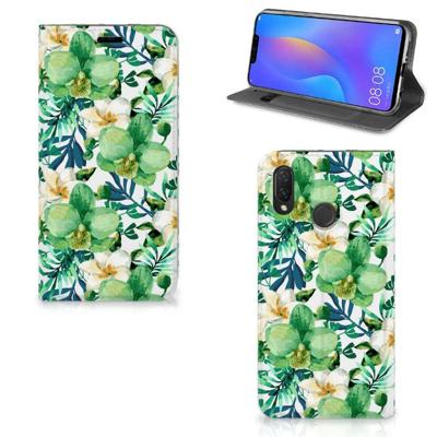 Huawei P Smart Plus Smart Cover Orchidee Groen Huawei P Smart Plus Smart Cover Orchidee Groen
