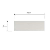 Meubelpoot rvs look vierkant 12 bij 12 cm en hoogte 5 cm van kunststof - thumbnail