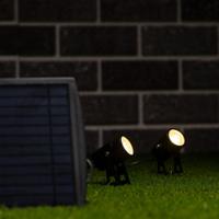 LED&apos;s Light Solar LED Tuinlamp met zonnepaneel en grondspies - Automatisch aan en uit - Met sensor - IP65 waterdicht - thumbnail