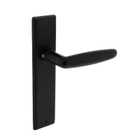 Intersteel Deurkruk Sophie op blind schild - mat zwart - thumbnail