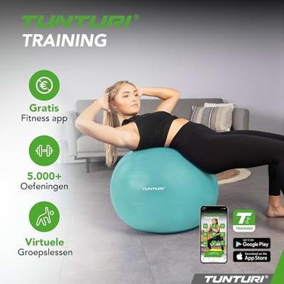 Fitnessbal Anti-Burst 65cm Turquoise