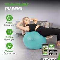 Fitnessbal Anti-Burst 65cm Turquoise - thumbnail