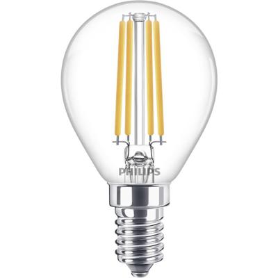 Philips LED kogel E14 6,5-60W 2700K filament helder blister - 5101531 Philips LED kogel E14 6,5-60W 2700K filament helder blister - 5101531
