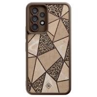 Samsung Galaxy A52(s) bruine case - Leopard abstract - thumbnail