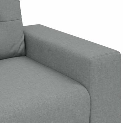 Loveseat bank 120 cm stof lichtgrijs