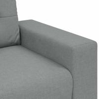 Loveseat bank 120 cm stof lichtgrijs - thumbnail