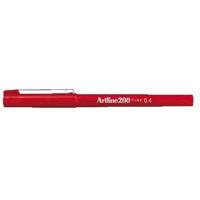Fineliner artline 200 rond f rood | 12 stuks - thumbnail