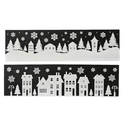 Raamdecoratie pet L50b14h1 cm wit a2 Decoris - Decoris