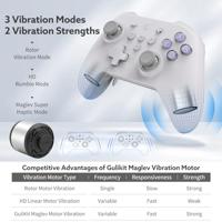 Gaming afstandsbediending GuliKit KK3 MAX NS39 RETRO Grijs - thumbnail