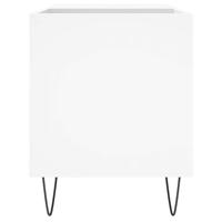 Platenkast 85x38x48 cm bewerkt hout wit - thumbnail