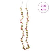 Kunstbloemslingers 6 st 250 cm roze rood - thumbnail