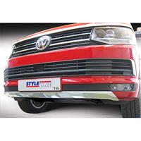 RGM Voorspoiler 'Skid-Plate' Volkswagen Transporter T6 2015- Zilver GRFSP165S - thumbnail