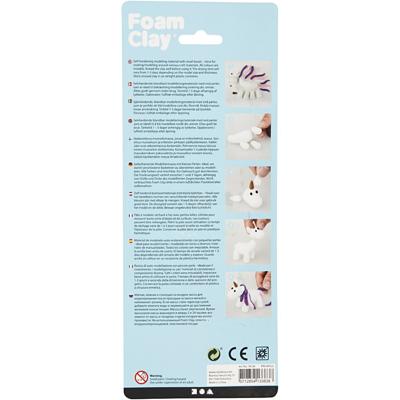 Foam Clay ®, glitter,metallic, roze, paars, wit, 3x14 gr/ 1 doos