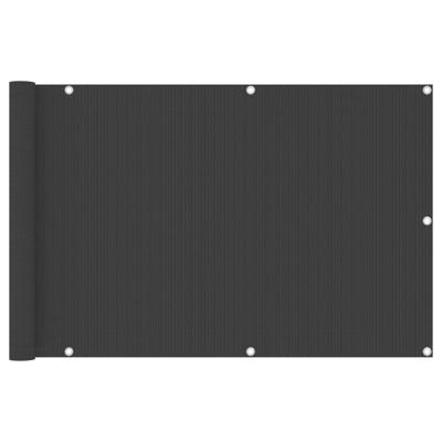 Balkonscherm 90x300 cm HDPE antracietkleurig Balkonscherm 90x300 cm HDPE antracietkleurig