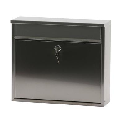 Wandbrievenbus mat RVS 36x10x31cm