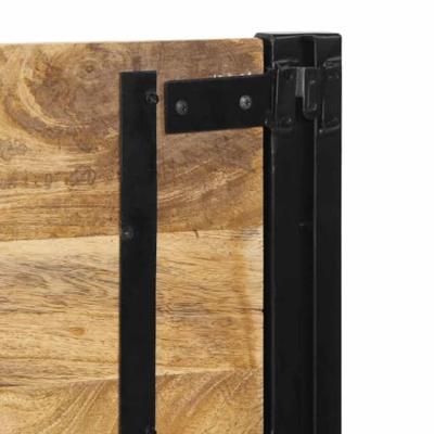 Hoofdeinde 160 cm massief hout mango en ijzer