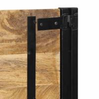 Hoofdeinde 160 cm massief hout mango en ijzer - thumbnail