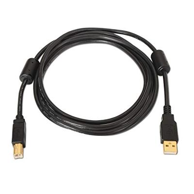 AISENS A101-0010 USB 2.0 printerkabel met 3 m Ferriet, zwart