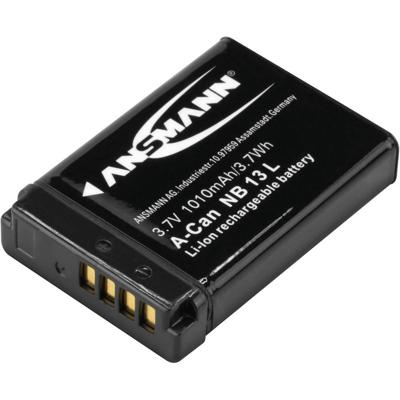 Ansmann A-Can NB 13L Camera-accu Vervangt originele accu NB-13L 3.7 V 1010 mAh Ansmann A-Can NB 13L Camera-accu Vervangt originele accu NB-13L 3.7 V 1010 mAh