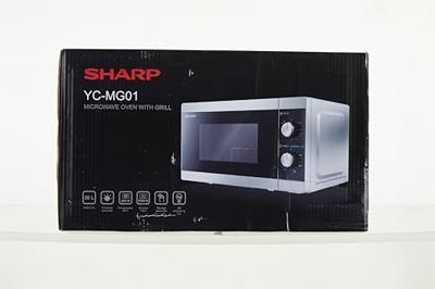 Sharp YC-MG01ES Magnetron Zwart, Zilver 800 W Grillfunctie