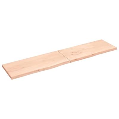 VidaXL Wastafelblad 220x50x(2-4) cm onbehandeld massief hout VidaXL Wastafelblad 220x50x(2-4) cm onbehandeld massief hout