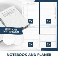 Dreiklang be smart 4270001452108 Opnieuwbeschrijfbaar notitieboek met planner Gelinieerd, Dotted (punten) Zwart Aantal paginas: 50 DIN A5 - thumbnail