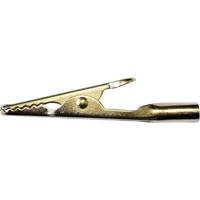 Mueller Electric BU-60G Krokodillenklem Goud Klembereik (max.): 7.90 mm Lengte: 50 mm 1 stuk(s) - thumbnail