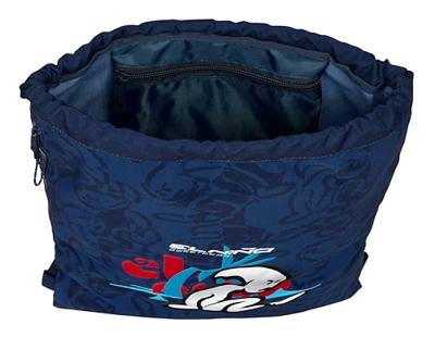 Rugtas met Koordjes El Niño Paradise Marineblauw 35 x 40 x 1 cm