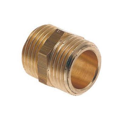 Bonfix messing dubbele nippel - 1-1/2 Buitendraad