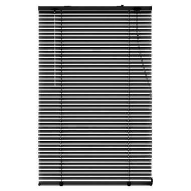 Fenstr jaloezie aluminium 25 mm matzwart - 220x180 cm