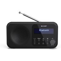 SHARP DR-P420 draagbare digitale radio (DAB/DAB+/ FM met RDS, USB, Bluetooth 5.0, 3,5 mm jack-wekkerfuncties), zwart - thumbnail