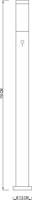 Deko Light 730032 Nova Motion Staande buitenlamp met bewegingsmelder E27 RVS - thumbnail