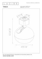 Lucide TRACK FAVORI Railspot - 1-fase Railsysteem / Railverlichting - 1xGU10 - Wit (Uitbreiding) - thumbnail