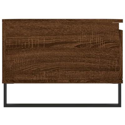 Salontafel 90x50x36,5 cm bewerkt hout bruin eikenkleur