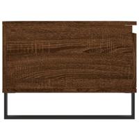 Salontafel 90x50x36,5 cm bewerkt hout bruineikenkleurig - thumbnail