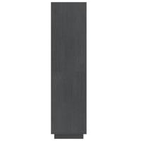 Boekenkast/kamerscherm 60x35x135 cm massief grenenhout grijs - thumbnail