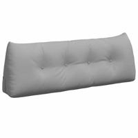 VidaXL Rugkussen wolkengrijs 140 x 24 x 50 cm stof - thumbnail