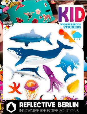 REFLECTIVE BERLIN reflex-stickers "k.i.d." ref.sticker re.berlin kid maritim