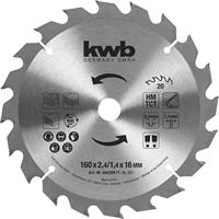 kwb 584359 Cirkelzaagblad 160 x 16 mm 1 stuk(s) - thumbnail