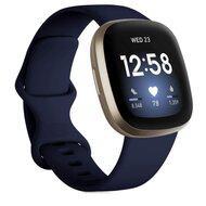 Fitbit Versa 3 & 4 / Sense 1 & 2 Sportbandje - Midnight Blue - Maat: M/L - thumbnail