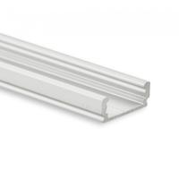 LED profiel PL1 aluminium 200 cm voor LED strip tot 12mm prijs per meter - thumbnail